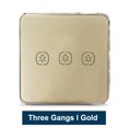 thumbnail image 1 of Tuya ZigBee Light Smart Switch Home Office Control táctil inalámbrico Interruptor de lámpara WiFi Panel de control inteligente, Dorado, 3 bandas Guardurnaity EL001893-09B, 1 of 2