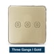 thumbnail image 1 of Tuya ZigBee Light Smart Switch Home Office Control táctil inalámbrico Interruptor de lámpara WiFi Panel de control inteligente, Dorado, 3 bandas Scienceny EL001893-09B, 1 of 2