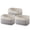 Gray‑White, variant on Set of 3 Color Block Woven Laundry Basket with Handles, Large Storage Bin for Clothes, Toys, Shelves