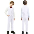 thumbnail image 6 of Lycody 6pcs Boys Suit Set Slim Fit Kids Formal Suits  for Teen and Kids Toddler Tuxedo Wedding Ring Bearer Outfit Prom Party Classic Suits, 6 of 7