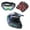 Style 4, variant on Motocross Helmet Youth Kids Unisex off-road Dirt Bike Motorcycle Helmet DOT Approved Black (M)