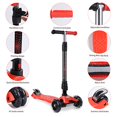 thumbnail image 5 of Trottinette Kick Trottinette pour Enfants Trottinette à 3 Roues, 4 Roues en Pu à Hauteur Réglable Plateau Extra Grand Meilleurs Cadeaux pour Enfants, Garçons Filles, 5 of 5