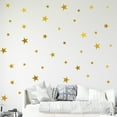thumbnail image 5 of Pegatinas de pared navideñas, calcomanías de pared de estrellas navideñas para sala de estar, dormitorio, guardería, habitación de niños, adornos navideños para el hogar JAMW Sencillez, 5 of 5