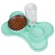 thumbnail image 3 of Comedero doble Cuenco de comida para mascotas Cuenco de agua para perros y cachorro Kitty (verde), 3 of 8