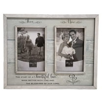 Abbey Gift Then & Now Anniversary Wood Frame, 12" x 9.5", Multicolor
