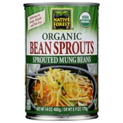 Native Forest Organic Bean Sprouts, Sprouted Mung Beans, USDA Certified Organic, Gluten Free & Non-GMO, 14 Oz (Pack of 6)