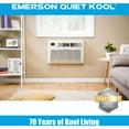thumbnail image 5 of Emerson Quiet Kool 10,000 BTU 230-Volt Through-the-Wall Air Conditioner with Heater, White, 5 of 14