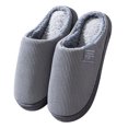 thumbnail image 1 of Laonim Men's Warm Closed Toe Home Plush Cotton Slippers, 1 of 7