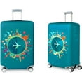 thumbnail image 3 of LLC Elastic Suitcase Cover for 26-28 Inch Luggage - Pink Flamingos Design for Travel Protection, 3 of 4