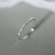 thumbnail image 2 of -Anillo fino con incrustaciones para mujer, estilo japonés y coreano, anillo fino con nicho, anillo pequeño roto para dedo, apertura exquisita, anillo abierto de oro apilable, 2 of 5