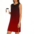thumbnail image 5 of Bovxnpu Women's Nightgown Tank Play Dress Sleeveless Sleepshirt Loungewear Sleeveless Crew Neck Side Split Dress Sleepwear, 5 of 7