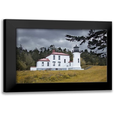 Johnson, George 14x11 Black Modern Framed Museum Art Print Titled - Admiralty Head Lighthouse