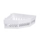 thumbnail image 1 of EeaseMX Estante de baño sin perforaciones Estante de esquina Estante triangular Soporte de almacenamiento para montaje en esquina de pared de baño Blanco, 1 of 7