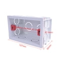 thumbnail image 4 of Moyic Reemplazo de casete trasero de caja de montaje interna retardante para enchufe y interruptor de pared estándar de 118 mm x 72 mm Accesorios para electrodomésticos, 4 of 6