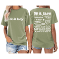 thumbnail image 3 of Do It Lady Shirt Women Men Tee, 3 of 7