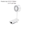 thumbnail image 3 of Luckky Rechargeable Clip On Fan with Flexible Gooseneck & Digital Display,3 Speed Color Light Mini Clamp Fan,Portable USB Desk Bed Fan for Office Bedroom Stroller Dorm Use, 3 of 6