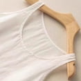 thumbnail image 3 of NIEWTR Cotton Linen Tank Tops for Womens Comfy Lounge Wear Summer Sleeveless Crewneck Shirt Casual Blouse Loose Fit Cami（White,M), 3 of 4