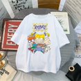 thumbnail image 1 of Camisetas de algodón de estilo Vintage de cómics elegantes, camisetas holgadas de verano con cuello redondo para mujer, nuevas camisetas de Harajuku para adolescentes de 2021, ropa Kawaii para estudia, 1 of 4
