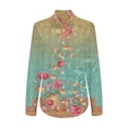 thumbnail image 5 of Women's Long Sleeve Shirts Dressy Casual Blouses Trendy Work Office Outfits Spring Tops, 5 of 5