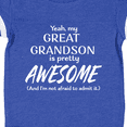 thumbnail image 4 of Inktastic Yeah My Great Grandson is Pretty Awesome Boys or Girls Baby Bodysuit, 4 of 5