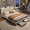FULL off-white, variant on Velvet Upholstered Platform Bed Frame with Crystal Diamond Tufted Headboard, 2 Large Storage Drawers, Built-in Charging Station, Noise-Free Wooden Slats, Low Profile, No Box Spring Required