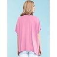 thumbnail image 4 of Made by Johnny Women's Kimono Style Short Sleeve Dolman Cardigan XXXXL PINK, 4 of 6