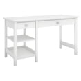 thumbnail image 1 of Bush Furniture Broadview Computer Desk with Shelves in Pure White, 1 of 6