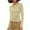Khaki Shirts, variant on Htigea Women's Long Sleeve Shirts Solid Color Slim Fit Frill Tops Basic Crewneck Pullover Y2k Tees Pink M