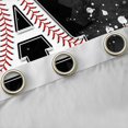thumbnail image 4 of jejeloiu Letter A Monogrammed Black Out Curtains,Baseball Sport Game Curtains Pack of 2 (42x63 Each),Black Splashing Ink Bedroom Curtains For Girls,Microfiber Room Decorative, 4 of 6