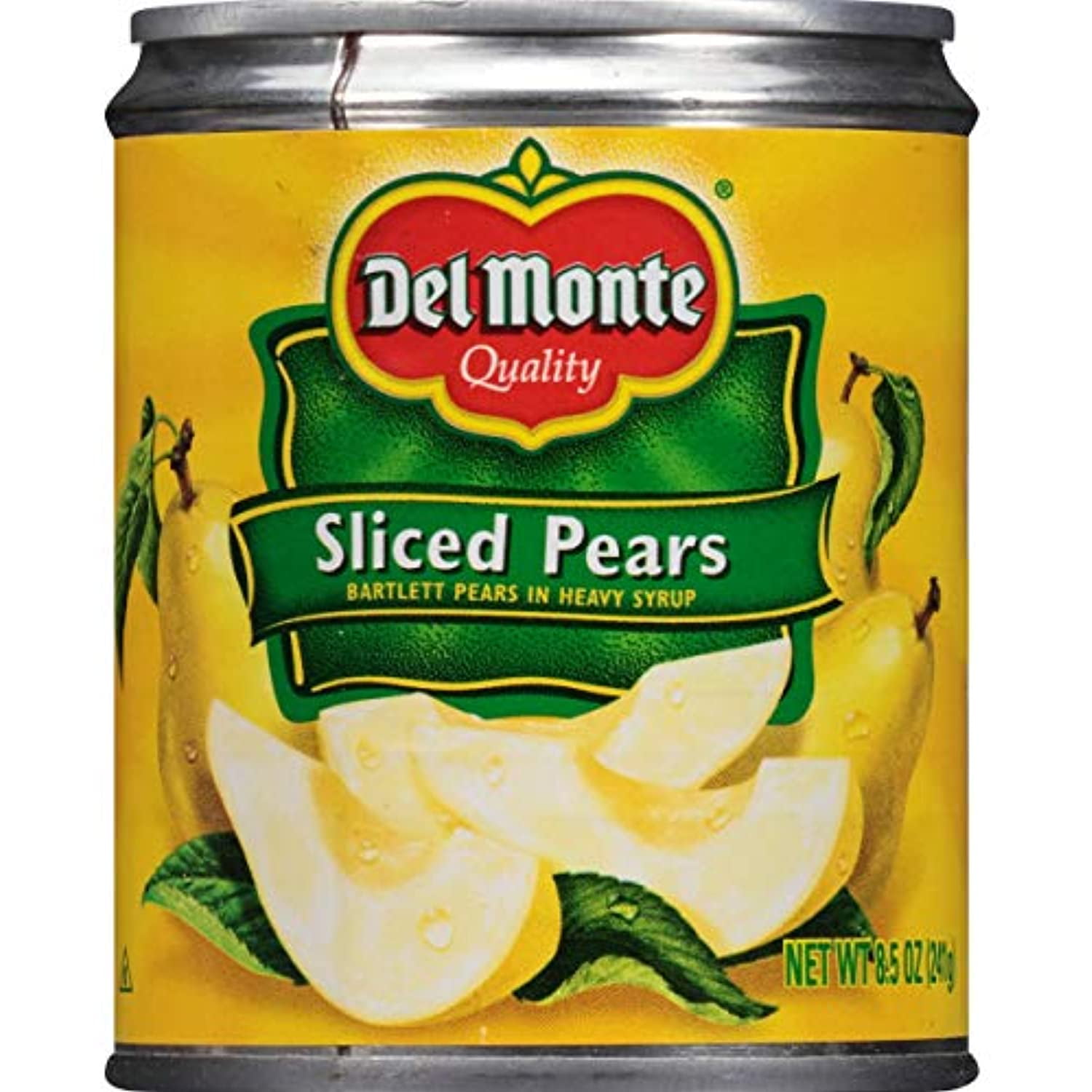 8.5-Ounce Del Monte Canned Sliced Bartlett Pears in Heavy Syrup Pack of 12 
