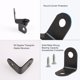 thumbnail image 5 of Soporte de Ángulo de Metal Negro en Forma de L de 0.63''x0.63'' con Tornillos, 36pcs, 5 of 7