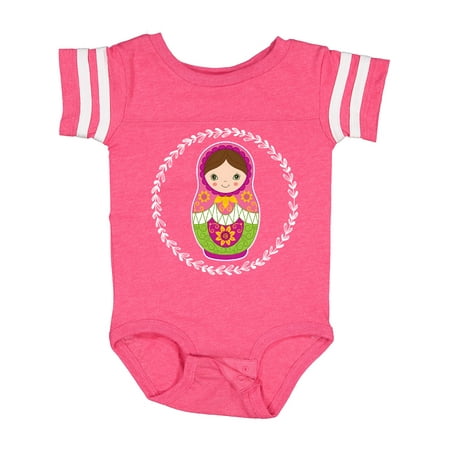 

Inktastic Matryoshka Russian Cute Pink Nesting Doll Gift Baby Girl Bodysuit