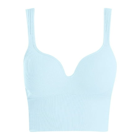 Ociviesr Womens Front Closure Bra Racerback Plus Size Unlined Underwire Full Coverage Bras Back Less Bra Sports Bras for Women Bulk
