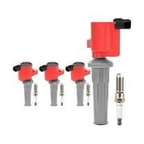 Ignition Coil Set with Spark Plugs 8 - Compatible with 2009 - 2019 Ford Escape 2.5L 4-Cylinder 2010 2011 2012 2013 2014 2015 2016 2017 2018