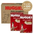 thumbnail image 4 of Huggies Little Snugglers Baby Diapers, Size 5 (27+ lbs), 120 Ct (Select for More), 4 of 18