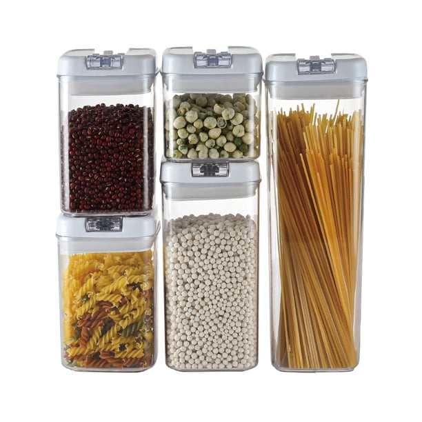 Contenedores Para Alimentos Ideen De Plástico Juego De 5 Piezas 500 a 1700 ml