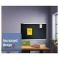 thumbnail image 4 of Quartet Prestige Black Embossed Foam Bulletin Board, 48" x 36", Black Surface, Silver Aluminum/Plastic Frame, 4 of 6