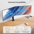 thumbnail image 3 of HOMOUNT Dual Monitor Desk Mount for 17- 32 inch, Adjustable Dual Monitor Arm for 2 LCD Screens, Monitor Stand with C-Clamp and Grommet Base, up to 17.6lbs, 3 of 10