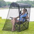 thumbnail image 4 of Couverture de Filet Anti-Mouches Barrière Filet Anti-Mouches Chaise de Camping Filet Anti-Mouches Protecteur Compact Bouclier Anti-Mouches pour Sac à Dos Randonnée Jardin Cour Arrière Pêche Voyage Patio Extérieur, 4 of 6