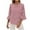Pink, variant on Summer Akafmk 3/4 Sleeve Shirts for Women,Summer Womens Striped Bell Sleeve Top,Casual Oversize Round-Neck Hooded Striped Knit T-shirt Tank Top