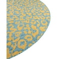 thumbnail image 6 of Unique Loom Outdoor Safari Collection Area Rug - Leopard (3' Round Blue Yellow/Blue), 6 of 7