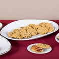 thumbnail image 3 of G.E.T. Heavy-Duty Shatterproof Plastic Oval Melamine Serving Platter, 18" x 13", White, 3 of 7