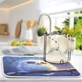 thumbnail image 5 of Kitchen Drying Mat 18x24In Drying Dish Mat Dish Drying Mats Kitchen Countertop Multi-Function Drain Drying Mat Kitchen Table Picturesque Owl, 5 of 8