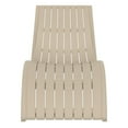 thumbnail image 4 of Compamia Slim Pool Chaise Sun Lounger Taupe, 4 of 9