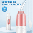 thumbnail image 4 of Portable Bidet, Travel Bidet, Rechargeable Portable Bidet, Mini Handheld Portable Bidet Sprayer with Travel Bag Pink, 4 of 8