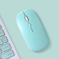thumbnail image 1 of Ratón inalámbrico GUUGEI con Bluetooth, silencioso, para ordenador portátil, PC, mini, ultrafino, modo único, con batería, para juegos, 1 of 7