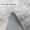 thumbnail image 3 of Washable 2x5 Hallway Runner Rug: Indoor Abstract Water Resistant Kitchen Entryway Rug Soft Living Room Bedroom Carpet Thin Low Pile Non Slip Floor Mat For Bathroom Laundry Room(2x5 Light/grey), 3 of 8