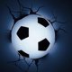 thumbnail image 2 of 3d Light 3d Lamp Football Ball, 2 of 5