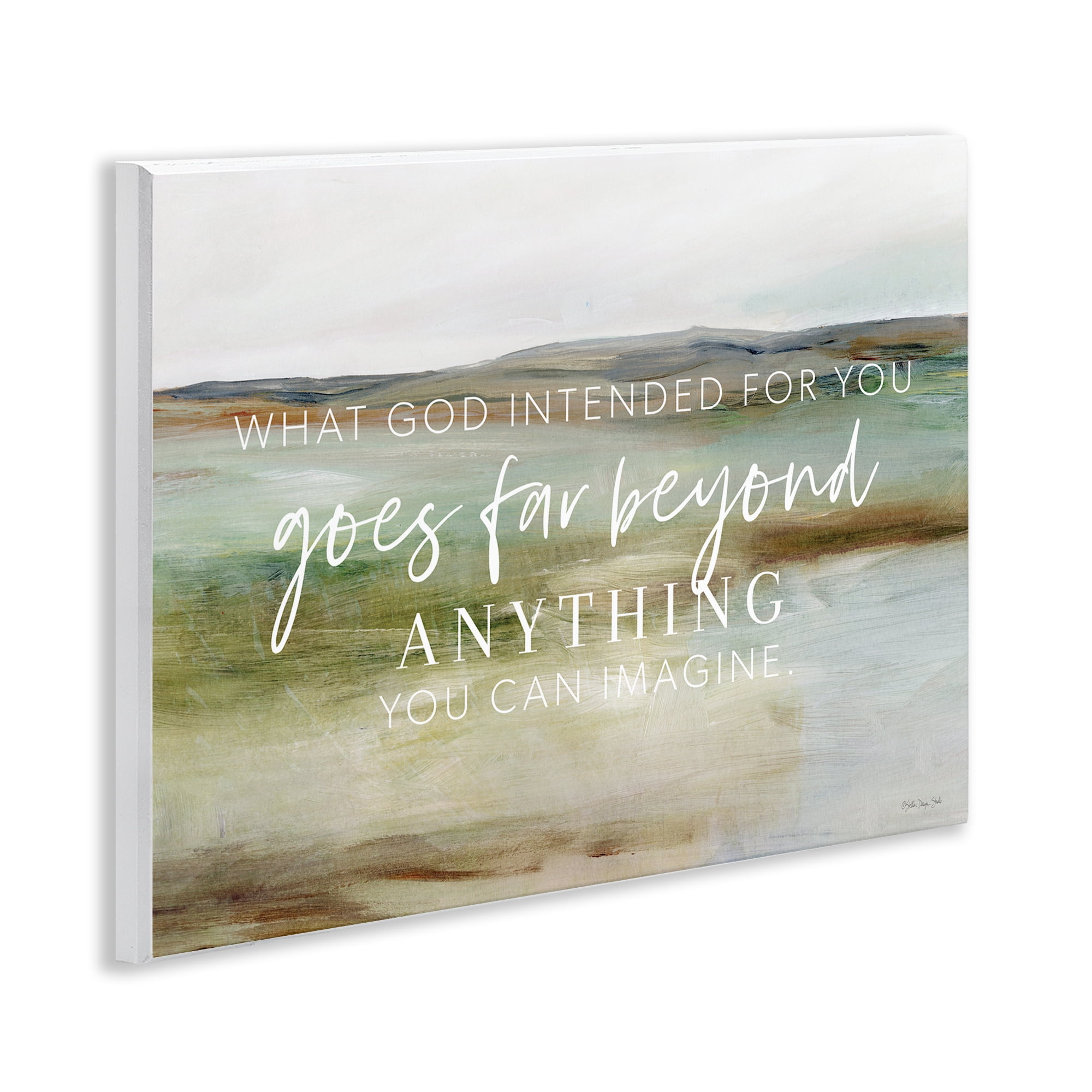 Stupell Industries God's Intentions Proverb Religious & Spiritual Painting Unframed Art Print Wall Art, 14 x 11