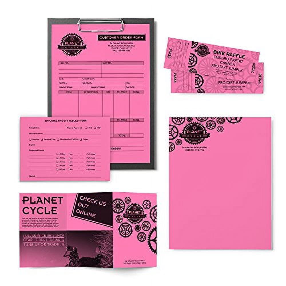 Astrobrights Color Paper, 8.5” x 11”, 24 lb/89 gsm, Pulsar Pink, 500 Sheets (21031)